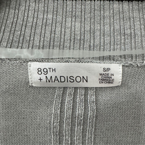 89TH+MADISON Grey Cardigan Woman size Small - Picture 6 of 7